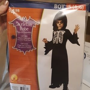 Boys Skeleton Robe Halloween Costume